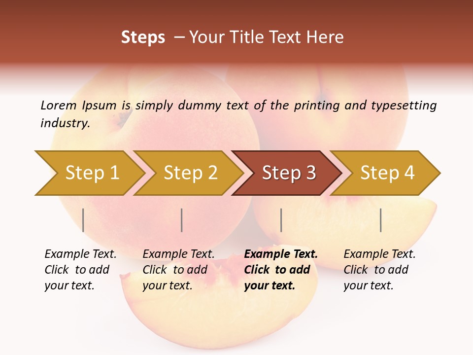 Ration Juicy Peach PowerPoint Template