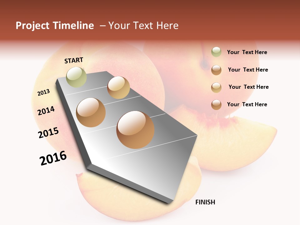 Ration Juicy Peach PowerPoint Template