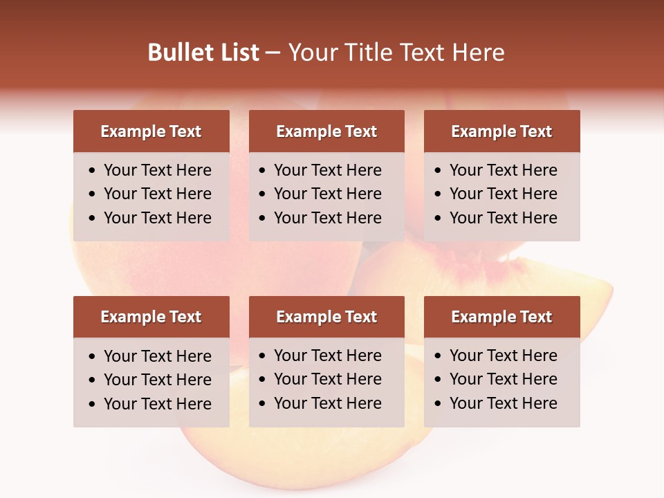 Ration Juicy Peach PowerPoint Template