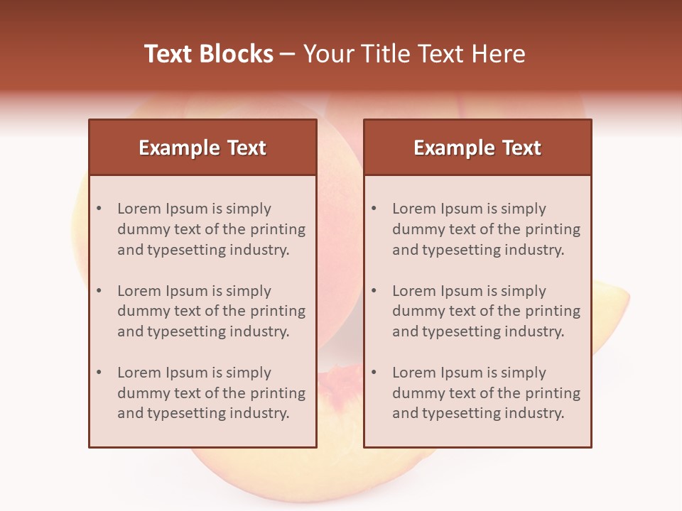 Ration Juicy Peach PowerPoint Template