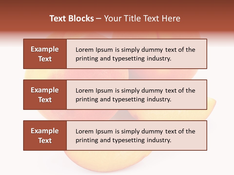 Ration Juicy Peach PowerPoint Template