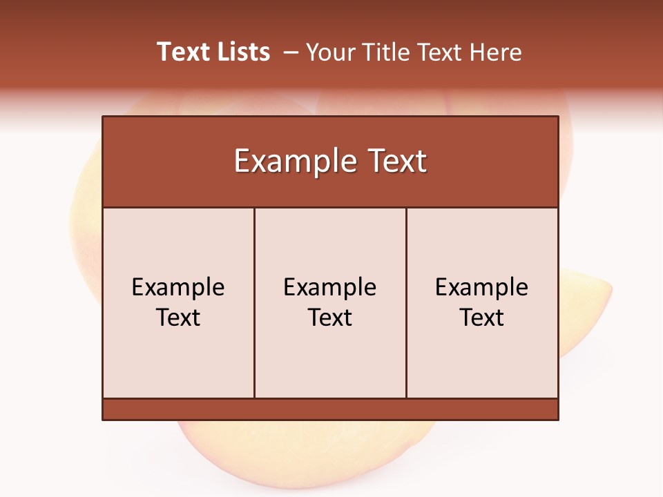 Ration Juicy Peach PowerPoint Template