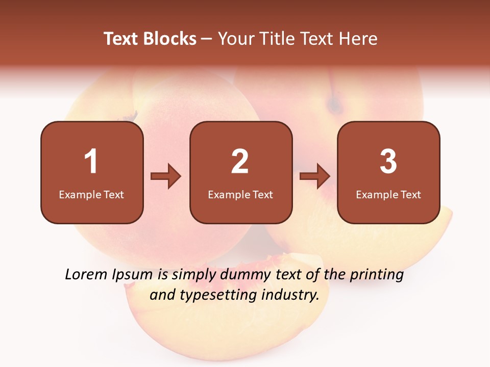 Ration Juicy Peach PowerPoint Template