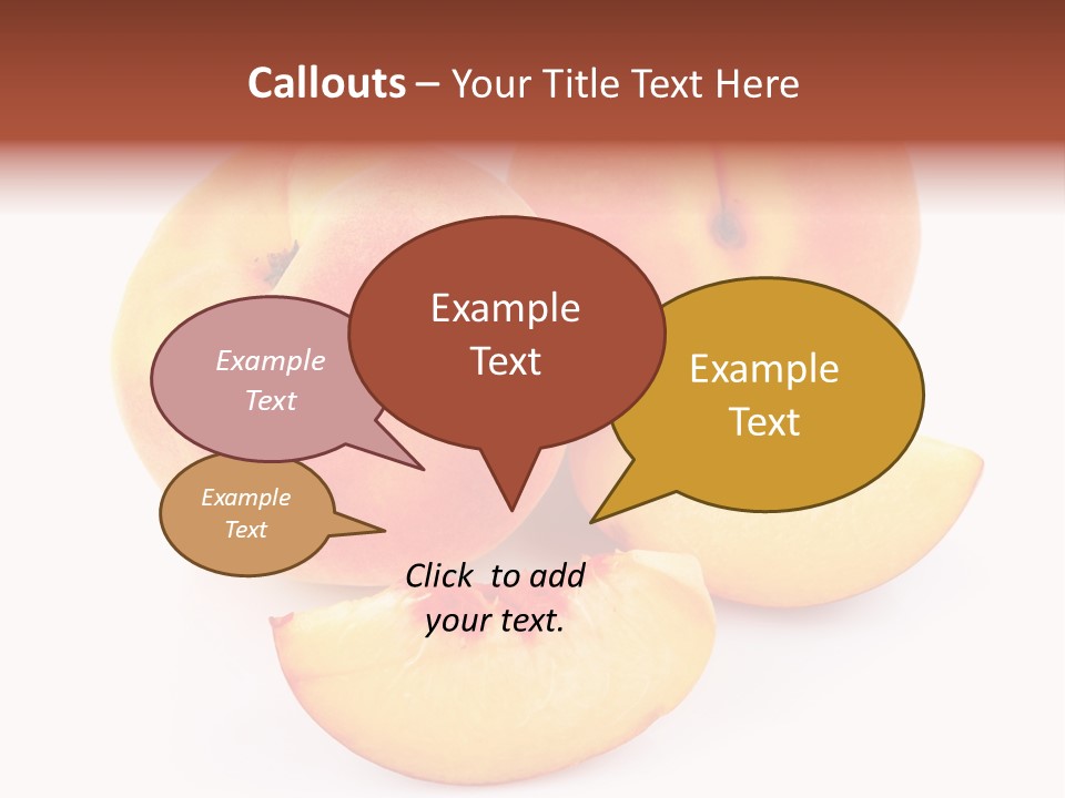 Ration Juicy Peach PowerPoint Template