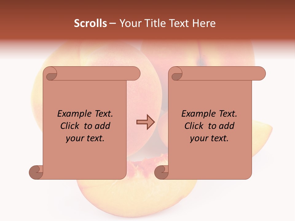 Ration Juicy Peach PowerPoint Template