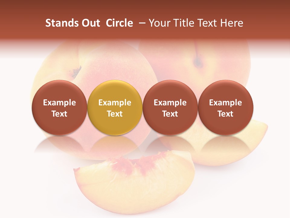 Ration Juicy Peach PowerPoint Template