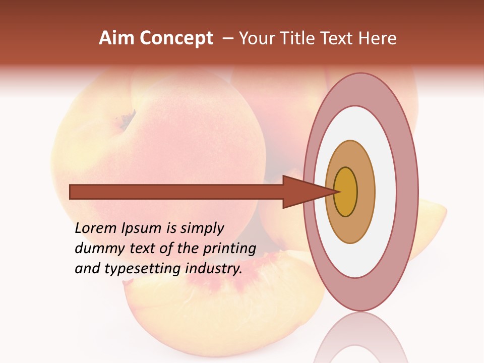 Ration Juicy Peach PowerPoint Template