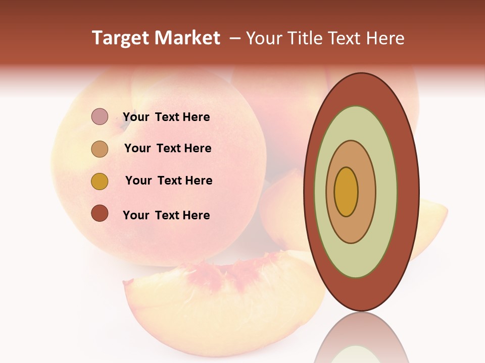 Ration Juicy Peach PowerPoint Template