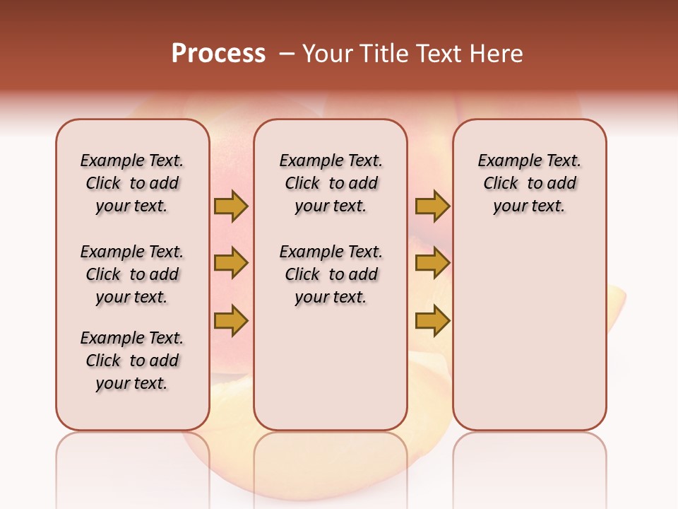 Ration Juicy Peach PowerPoint Template