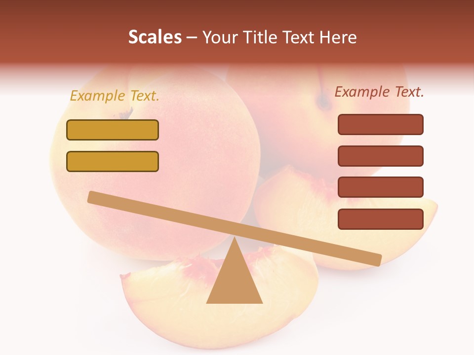 Ration Juicy Peach PowerPoint Template