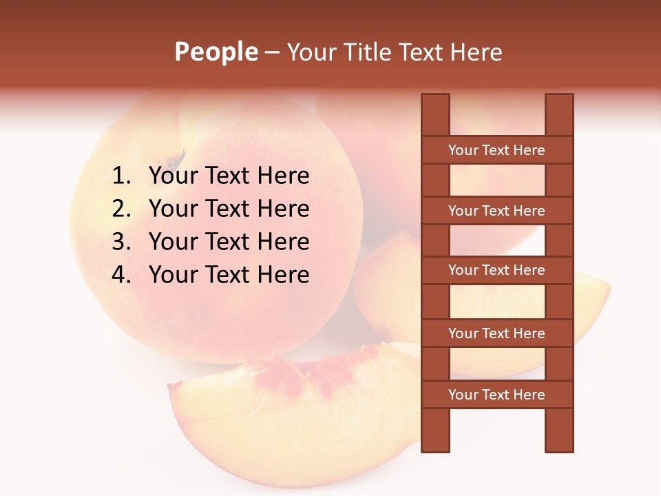 Ration Juicy Peach PowerPoint Template