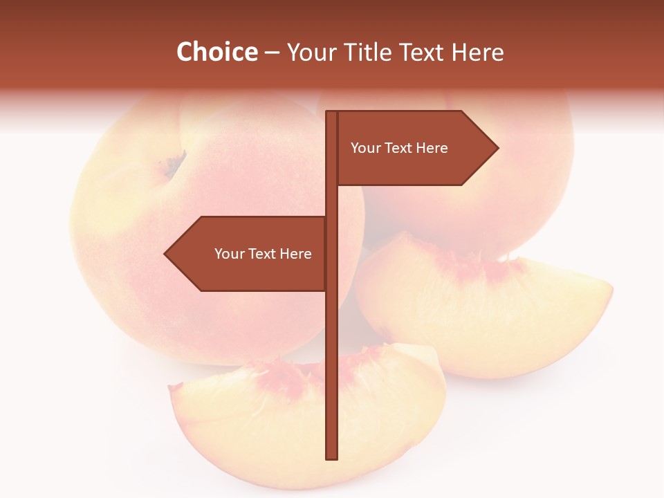 Ration Juicy Peach PowerPoint Template