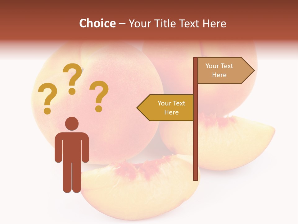 Ration Juicy Peach PowerPoint Template
