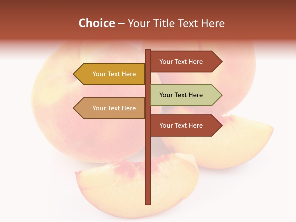 Ration Juicy Peach PowerPoint Template