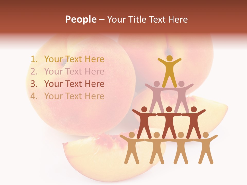 Ration Juicy Peach PowerPoint Template