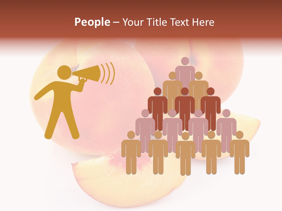 Ration Juicy Peach PowerPoint Template