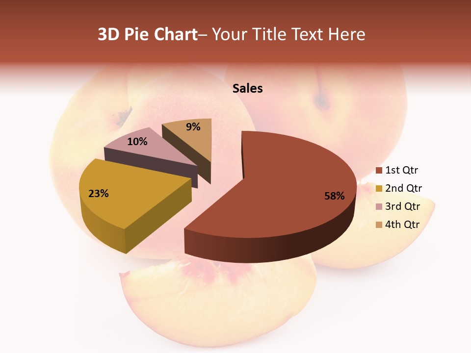 Ration Juicy Peach PowerPoint Template