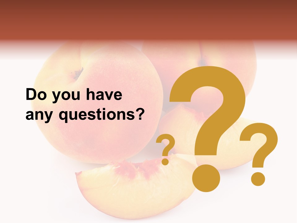 Ration Juicy Peach PowerPoint Template
