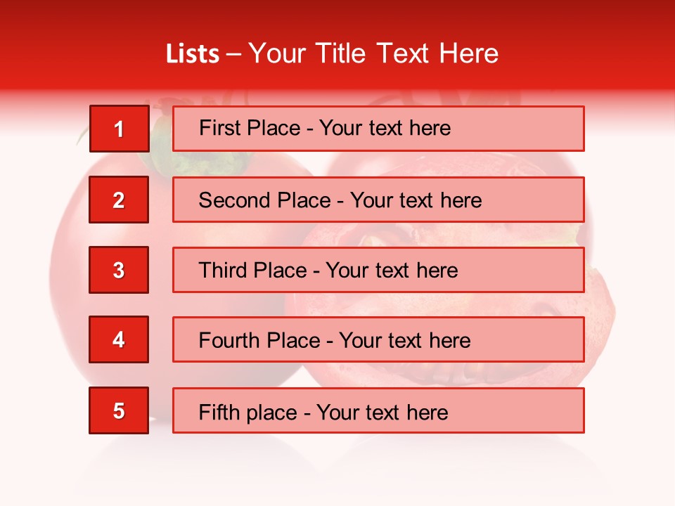 Food Natural Half PowerPoint Template