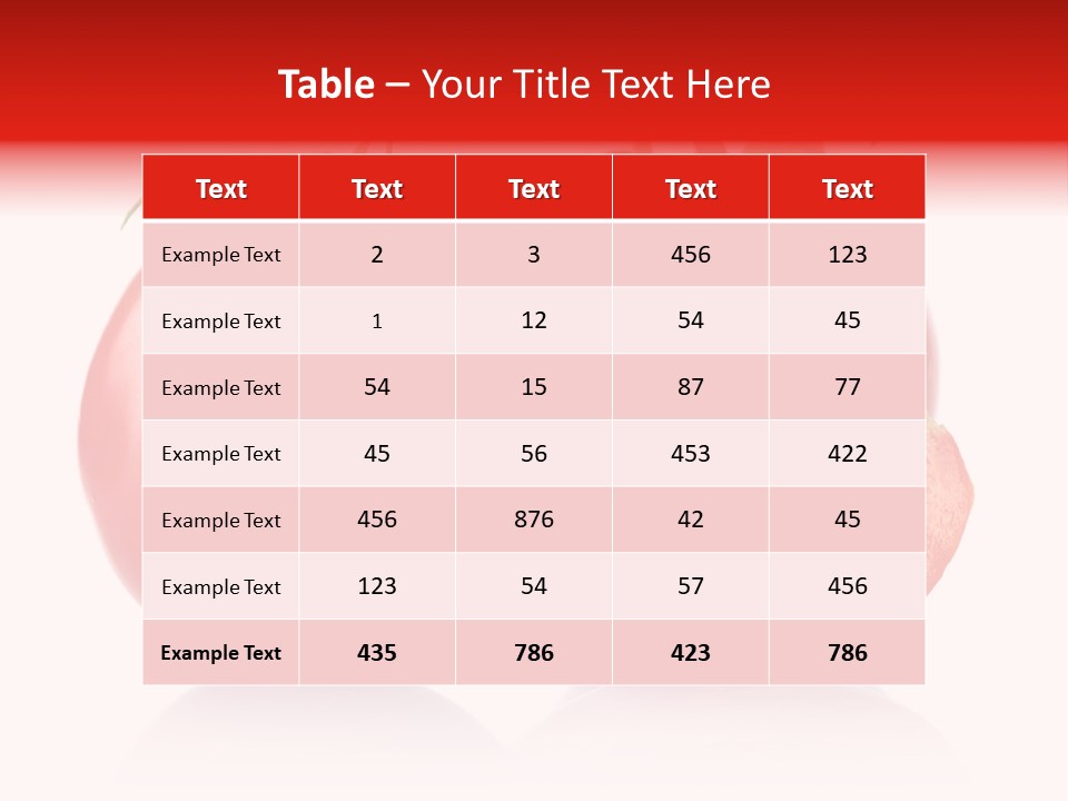 Food Natural Half PowerPoint Template