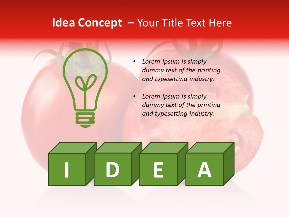 Food Natural Half PowerPoint Template