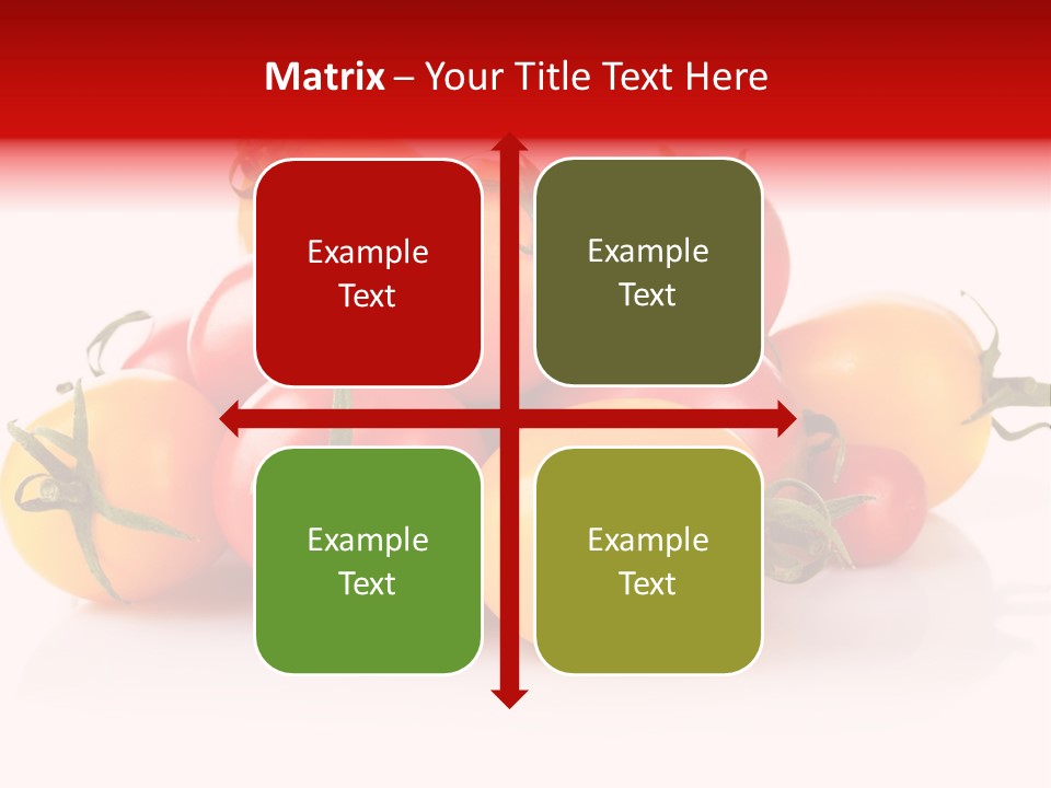 Isolated Colored Vegetarian PowerPoint Template