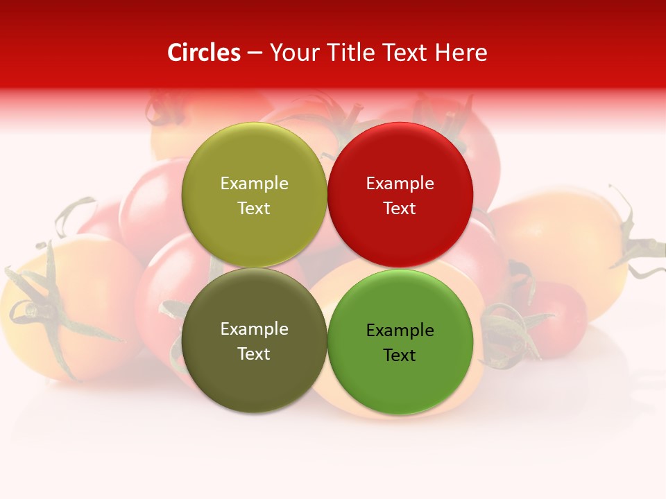 Isolated Colored Vegetarian PowerPoint Template