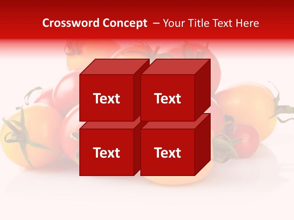 Isolated Colored Vegetarian PowerPoint Template