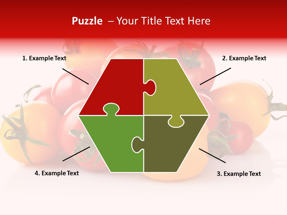 Isolated Colored Vegetarian PowerPoint Template