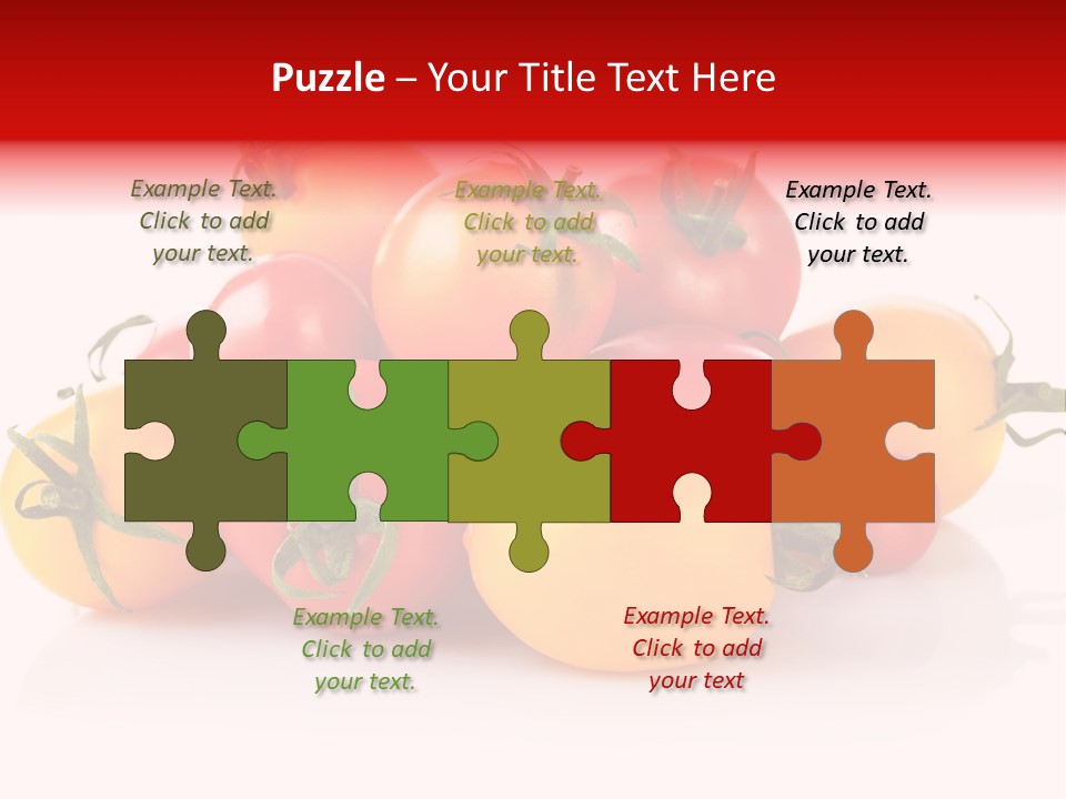 Isolated Colored Vegetarian PowerPoint Template