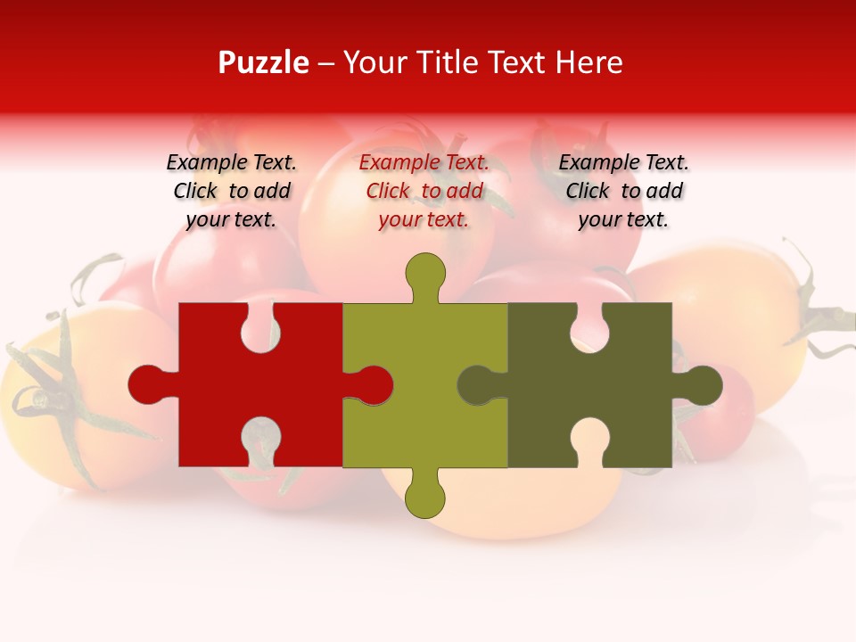 Isolated Colored Vegetarian PowerPoint Template