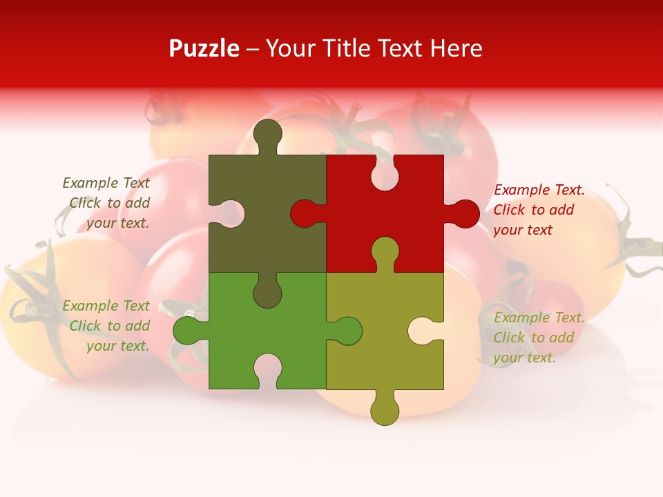 Isolated Colored Vegetarian PowerPoint Template