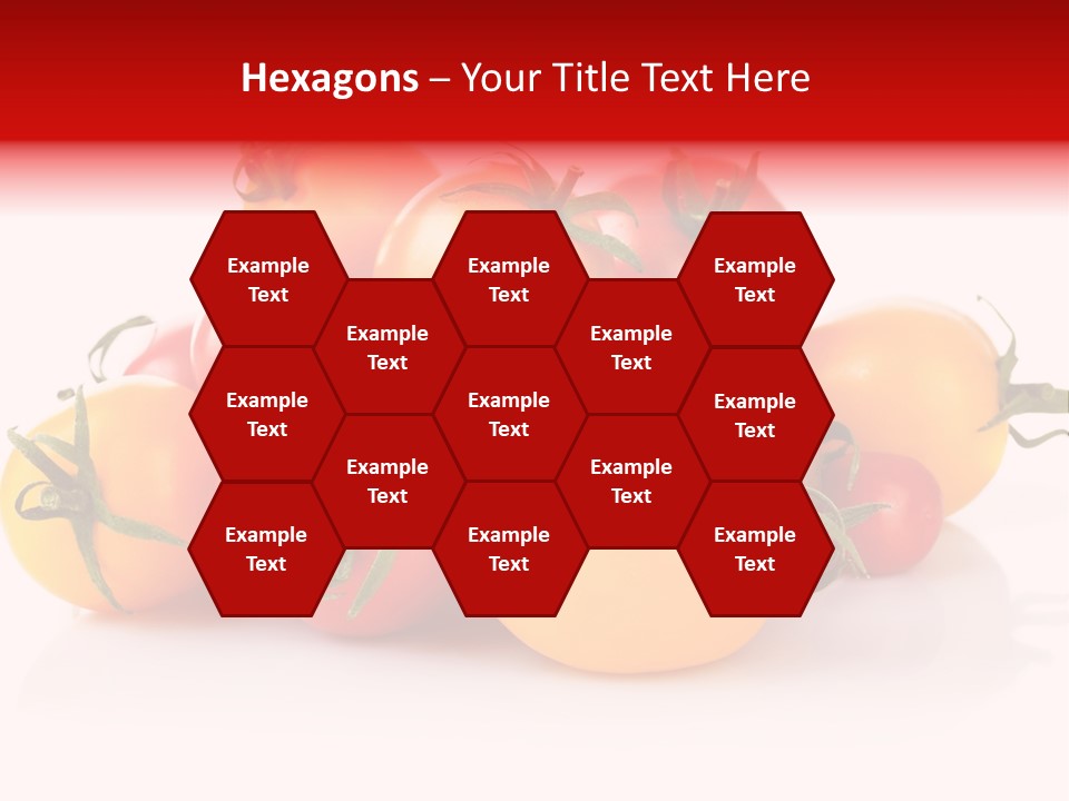 Isolated Colored Vegetarian PowerPoint Template