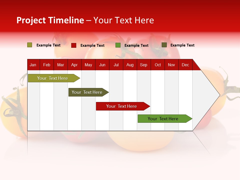Isolated Colored Vegetarian PowerPoint Template