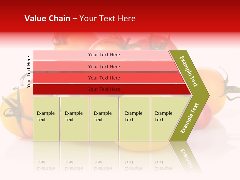 Isolated Colored Vegetarian PowerPoint Template