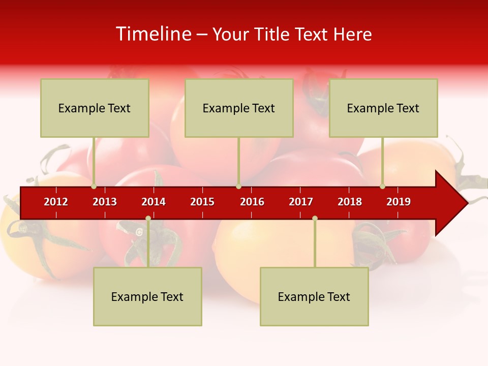 Isolated Colored Vegetarian PowerPoint Template