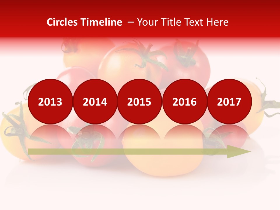 Isolated Colored Vegetarian PowerPoint Template