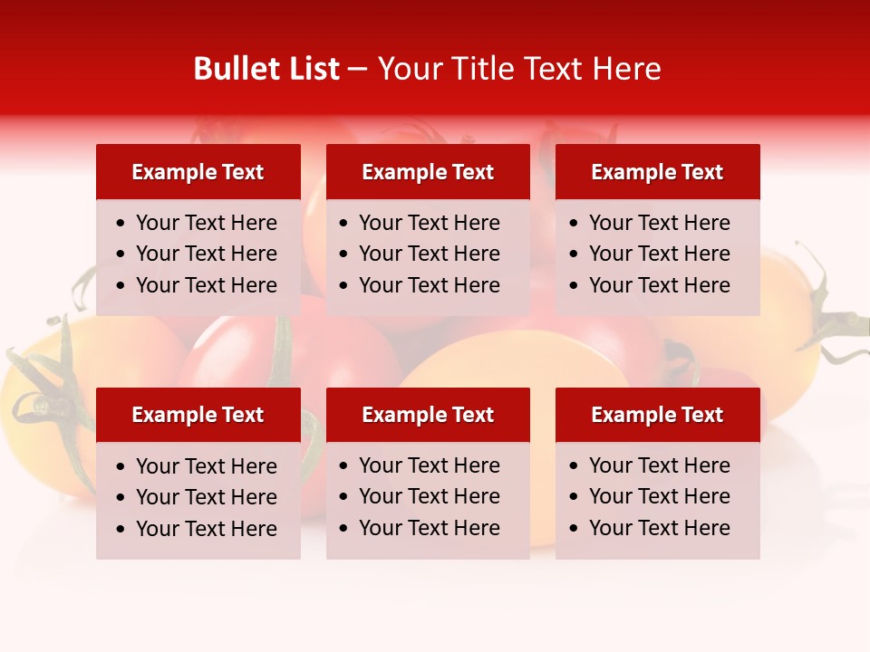 Isolated Colored Vegetarian PowerPoint Template