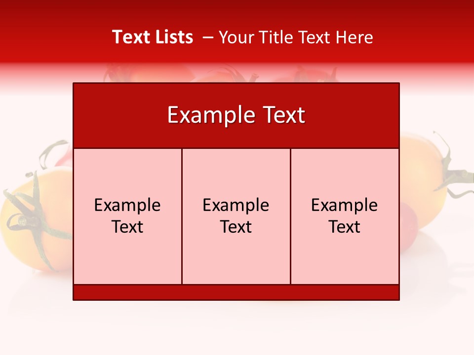 Isolated Colored Vegetarian PowerPoint Template