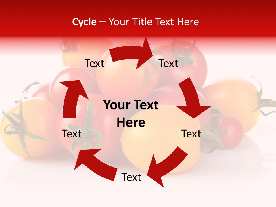 Isolated Colored Vegetarian PowerPoint Template
