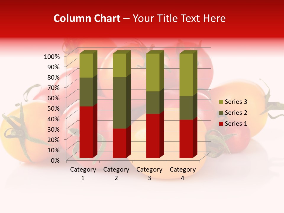Isolated Colored Vegetarian PowerPoint Template