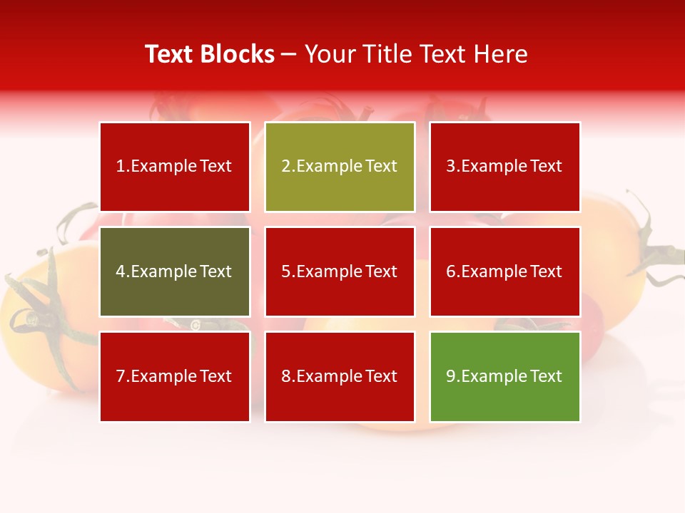 Isolated Colored Vegetarian PowerPoint Template