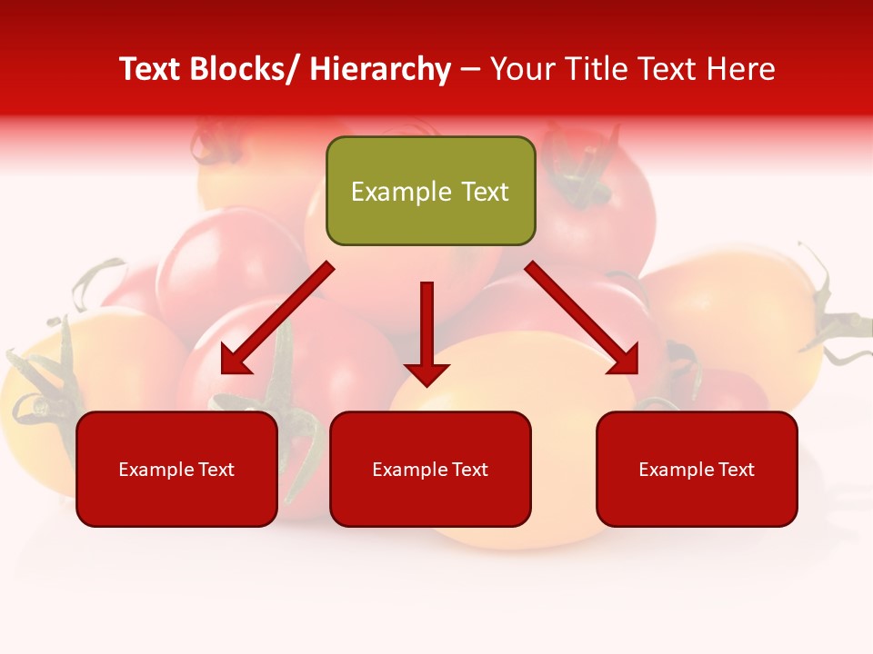 Isolated Colored Vegetarian PowerPoint Template