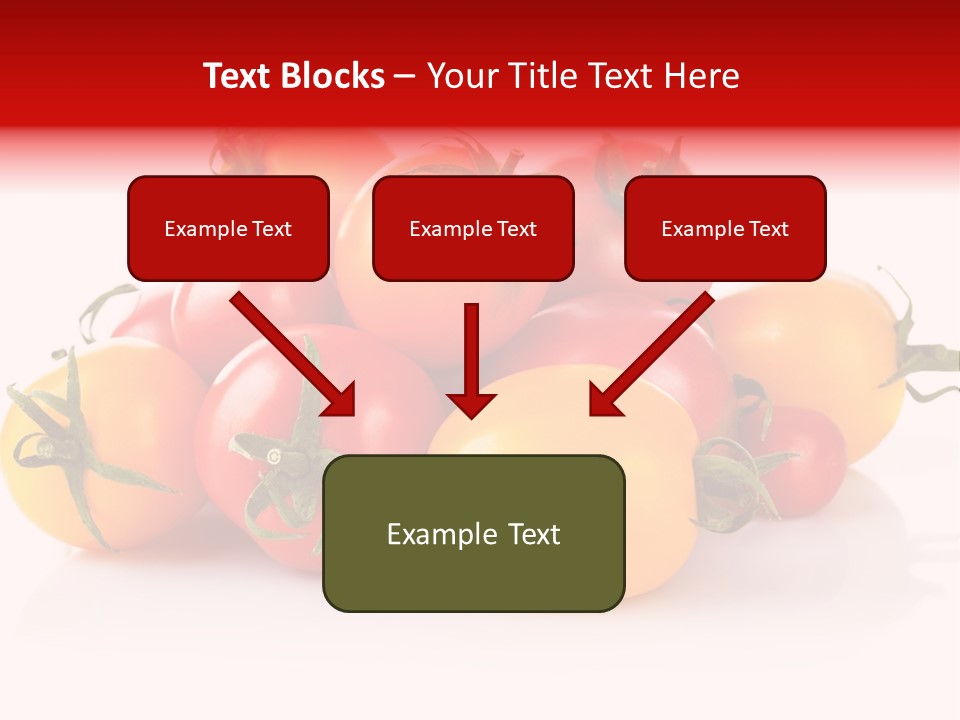 Isolated Colored Vegetarian PowerPoint Template