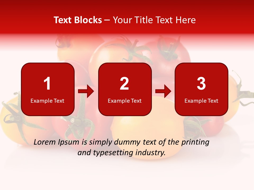 Isolated Colored Vegetarian PowerPoint Template