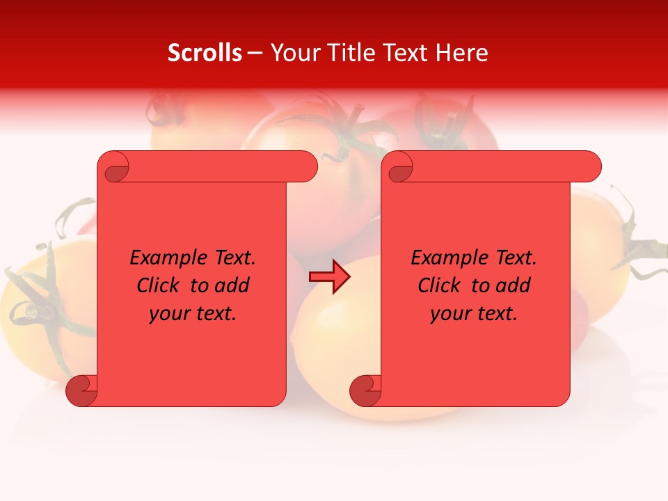 Isolated Colored Vegetarian PowerPoint Template