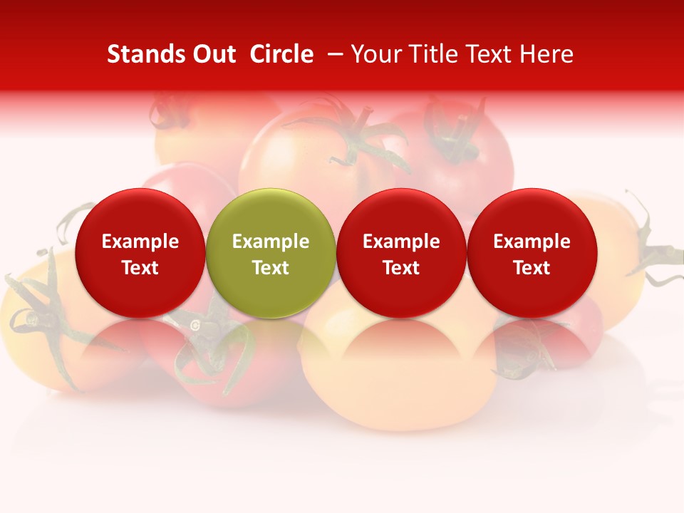 Isolated Colored Vegetarian PowerPoint Template