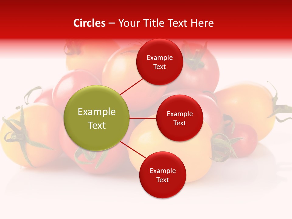 Isolated Colored Vegetarian PowerPoint Template