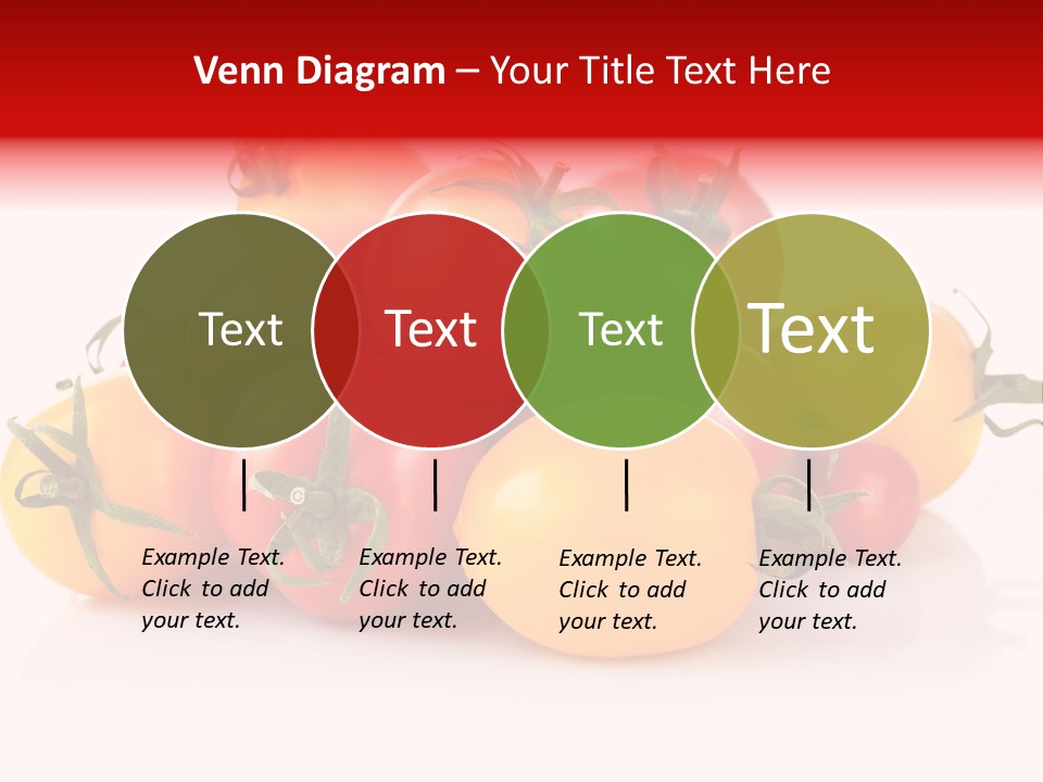 Isolated Colored Vegetarian PowerPoint Template