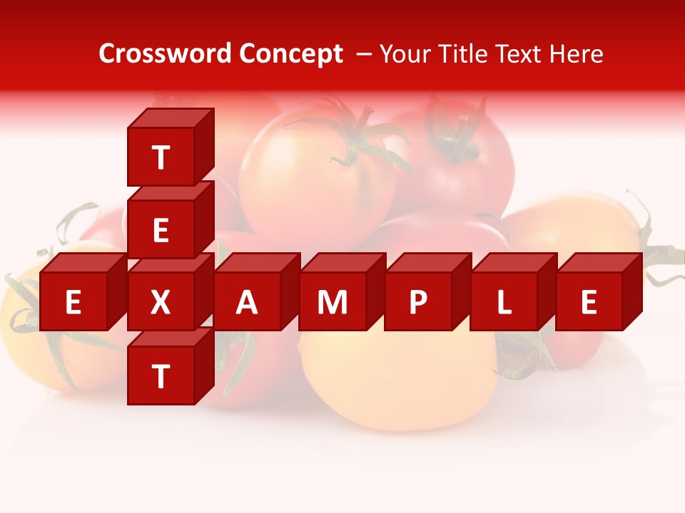 Isolated Colored Vegetarian PowerPoint Template